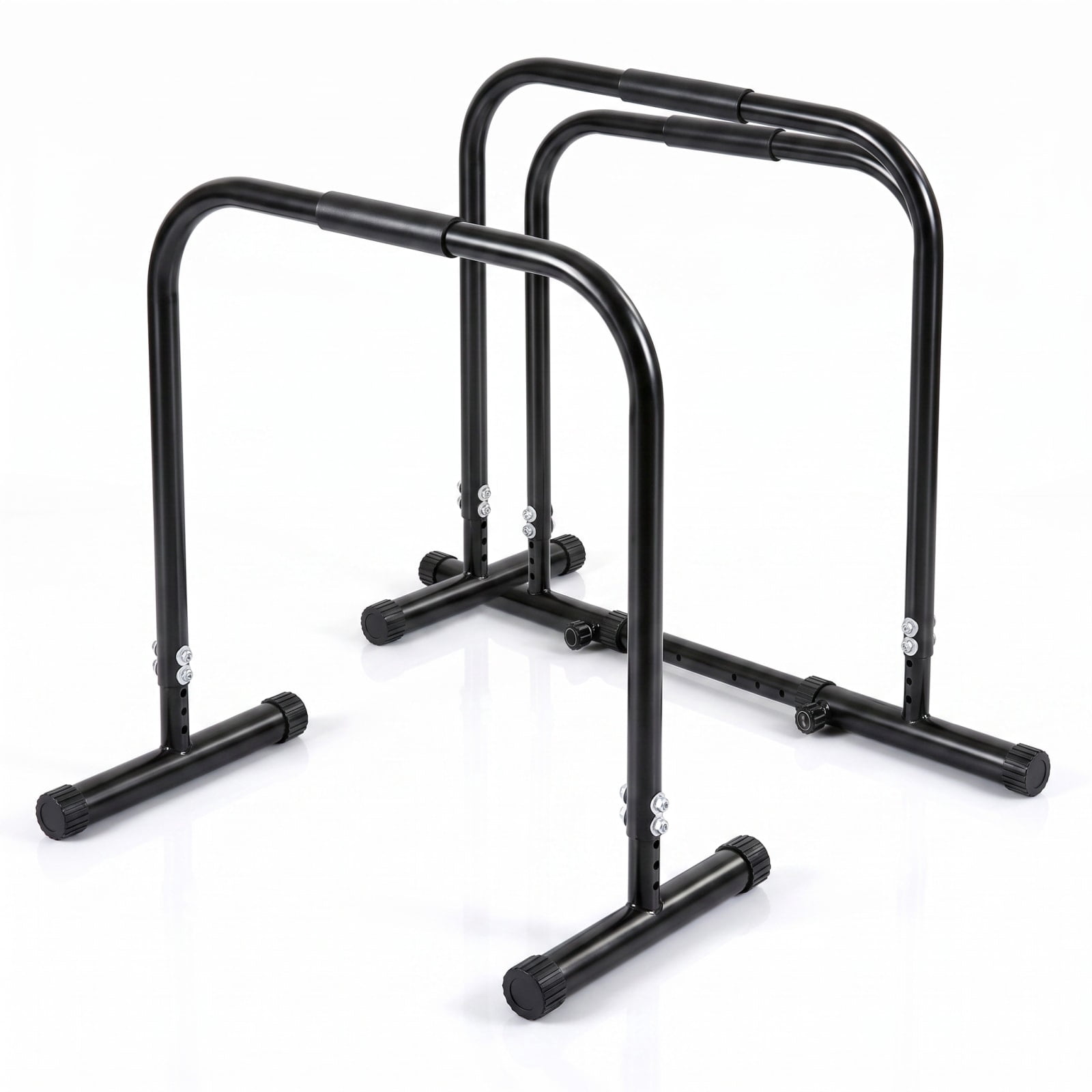 Airfind Adjustable Dip Bar Station with 4 Height and 5 Width Settings and Foam Padded Handles for Calisthenics and Strength Training, Black