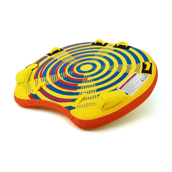 Airfind Heavy-Duty Inflatable Towable Tube for Boat Excursions, Yellow