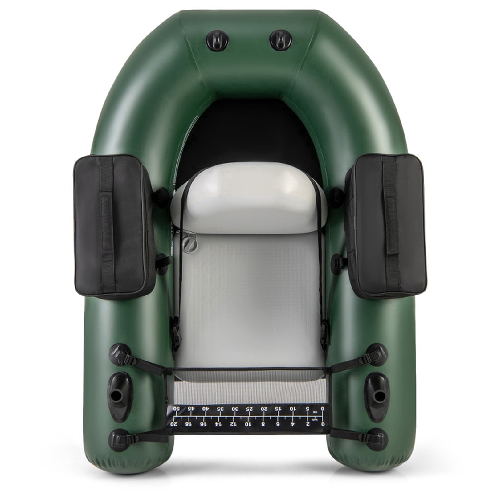 Airfind Inflatable Float Tube for Fly Fishing with Storage Pockets and Included Pump and Repair Kit for Lake and River Angling, Camouflage