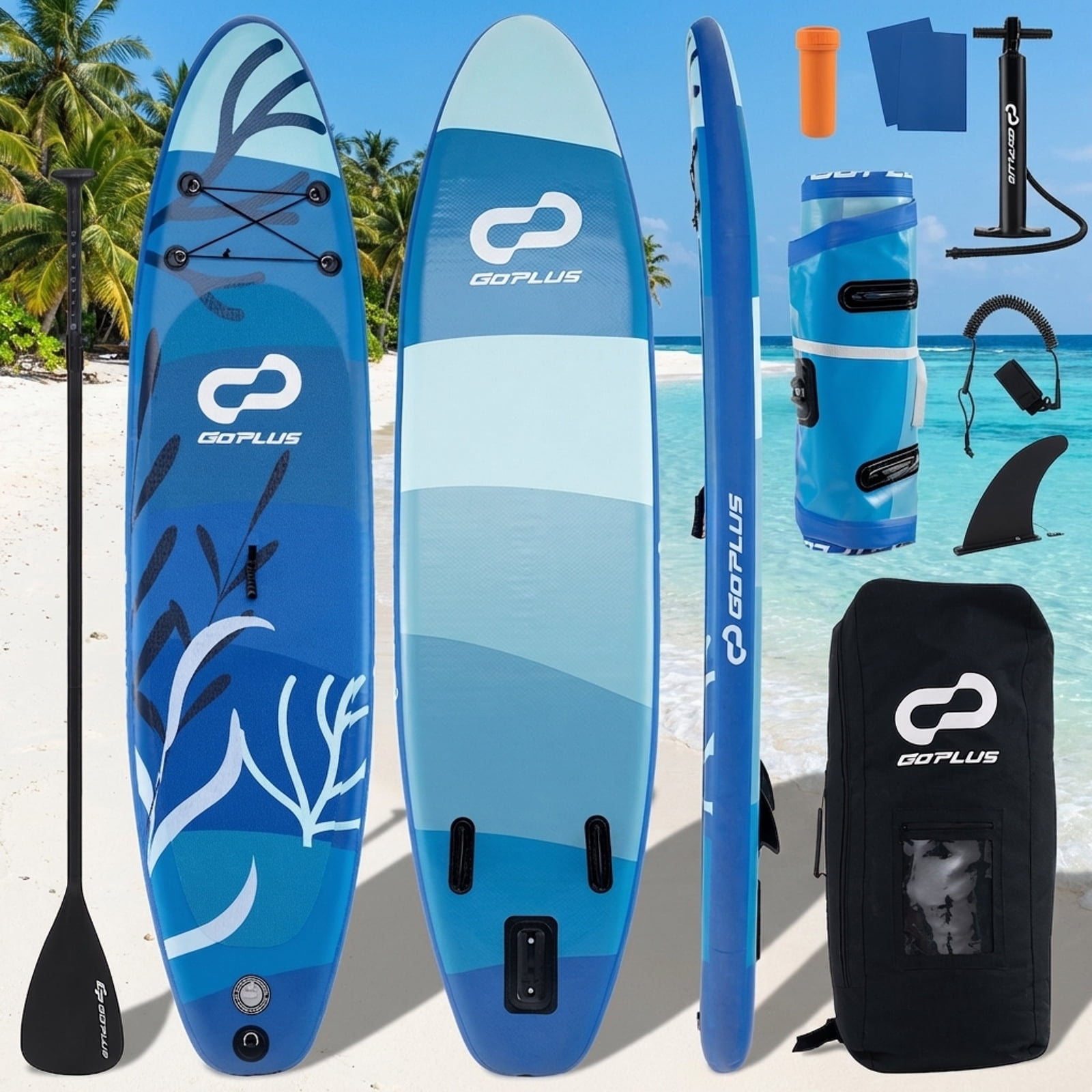 Airfind Inflatable Stand Up Paddle Board with Accessories-L
