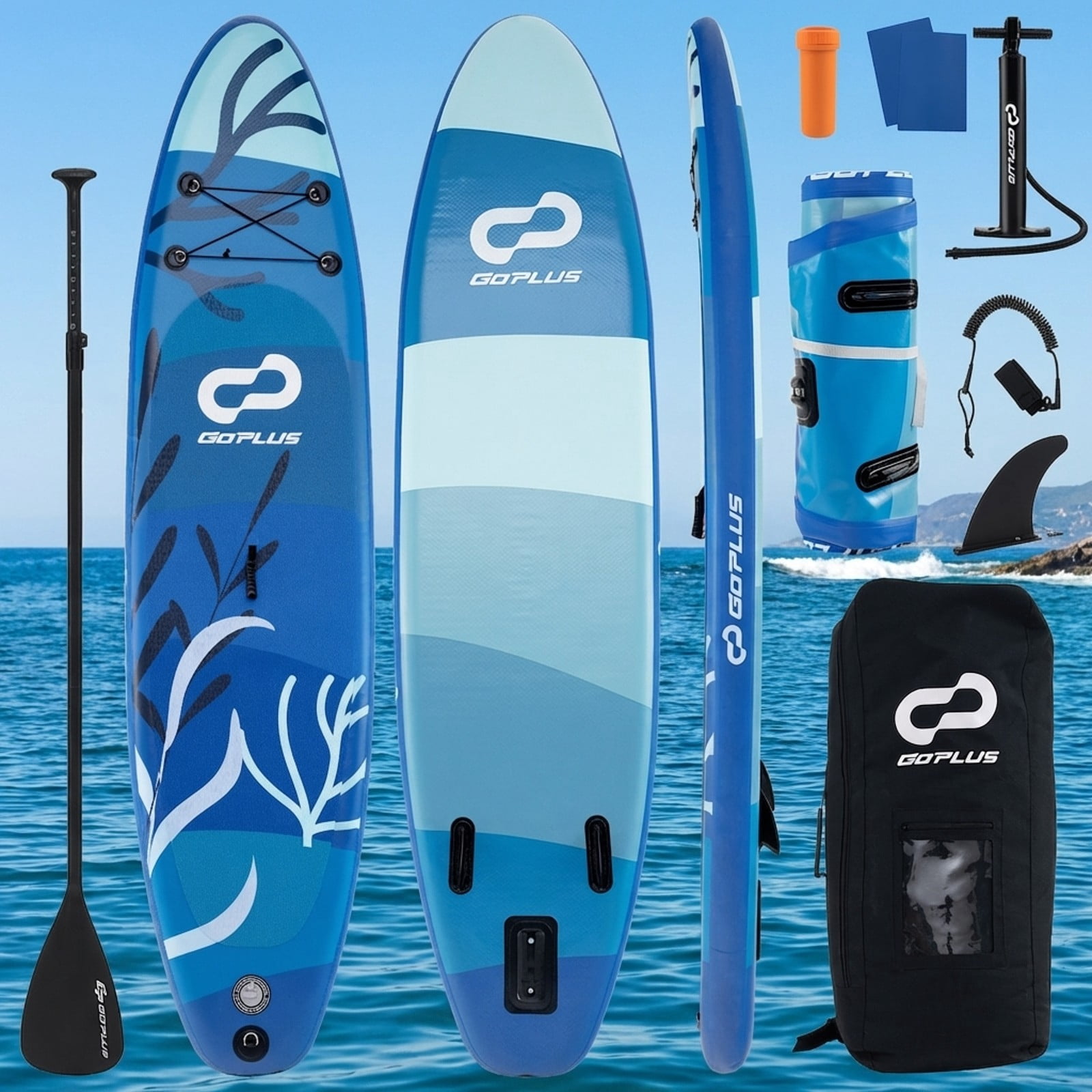 Airfind Inflatable Stand Up Paddle Board with Accessories-S