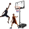Airfind Kids Basketball Hoop Portable 5-7ft Adjustable 32in Backboard ...