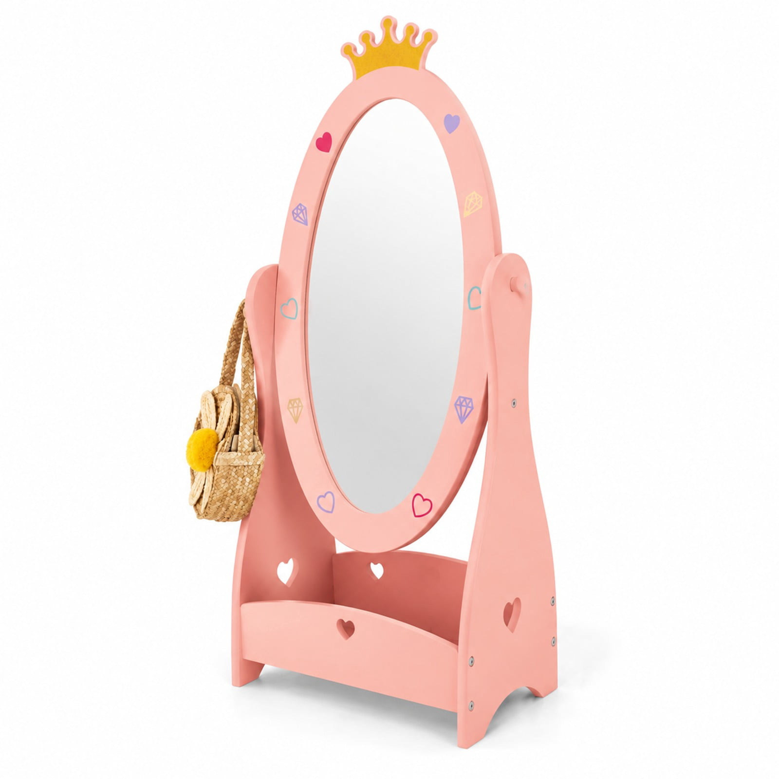 Airfind Kids Full Length Mirror with 360 Degree Rotatable Design and ...