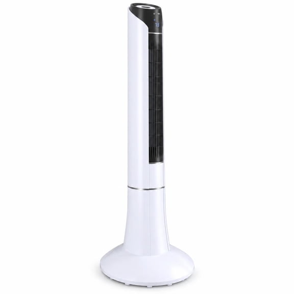Airfind Portable 48 Inches Tower Fan with Remote Control, ABS Frame, 13.5" x 13.5" x 47.5" (L x W x H) Power cord length: 6.2ft Rated Footprint