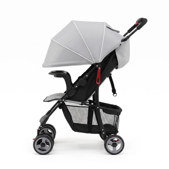 Airfind Toddler Travel Stroller for Airplane with Canopy and Adjustable Backrest, Steel 300D Oxford PP EVA Frame, for 6-36 months, 35" Footprint
