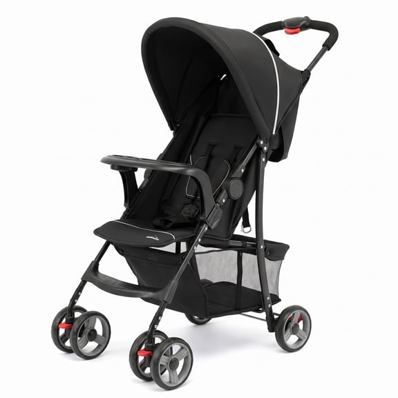 Airfind Toddler Travel Stroller for Airplane with Canopy and Adjustable Backrest, Steel 300D Oxford PP EVA Frame, for 6-36 months, 35" Footprint