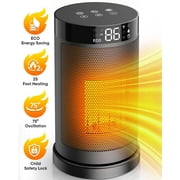 AIRFIRE Space Heaters for Indoor Use, 1500W PTC Ceramic Heater with WiFi and Voice Control, 24H Timer, 5 Modes, Thermostat, for Home, Office, and Bedroom