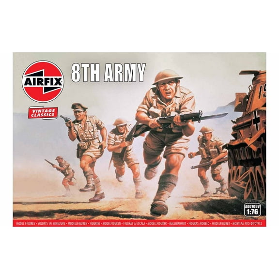 Airfix 00709V WWII British 8th Army 1/76 Scale Plastic Model Figures