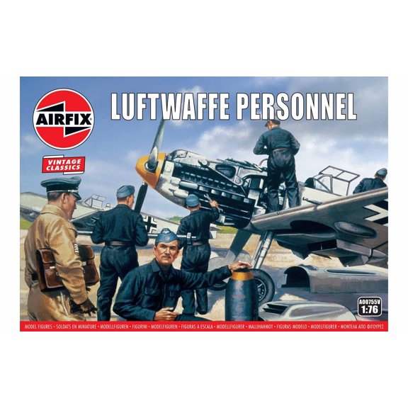 Airfix 00755V Luftwaffe Personnel 1/76 Scale Plastic Model Figures