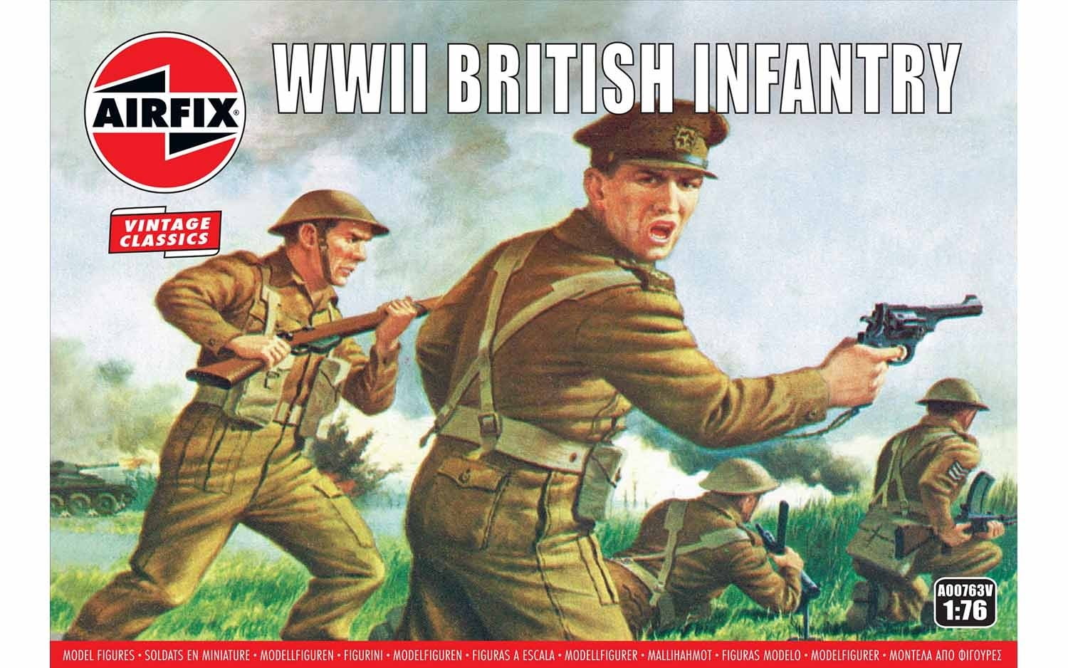 Airfix 00763V WWII British Infantry 1 76 Scale Plastic Model