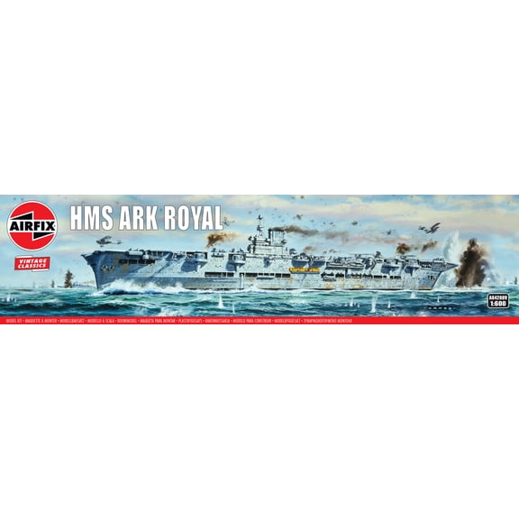 Airfix 04208V British Aircraft Carrier Ark Royal 1/600 Scale Plastic Model Kit