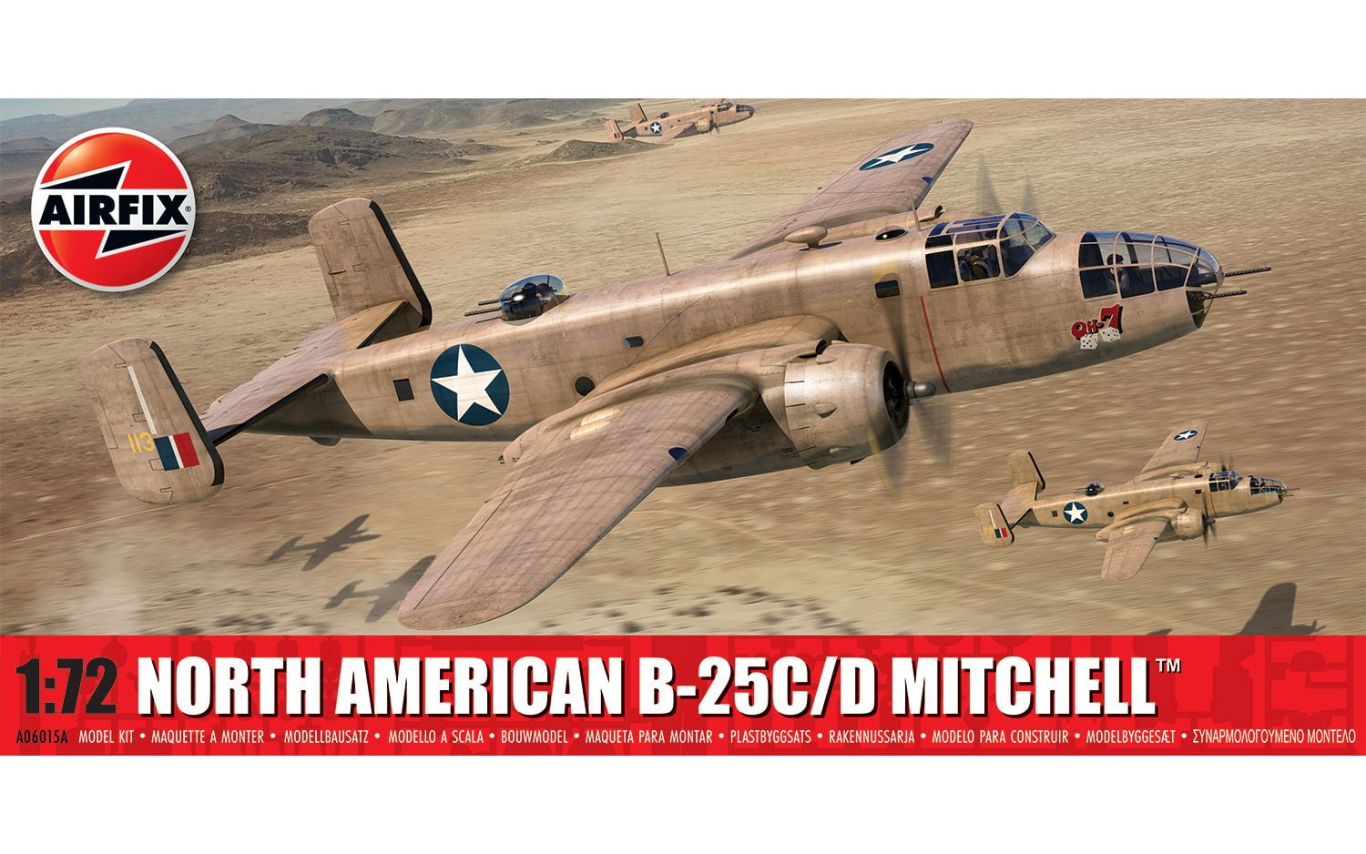 エアフィックス 1/72 ノースアメリカン B-25C/D ミッチェル プラモデル X6015 z2zed1b Level 3 Model Kit North American B-25C/D Mitchell Bomber Aircraft