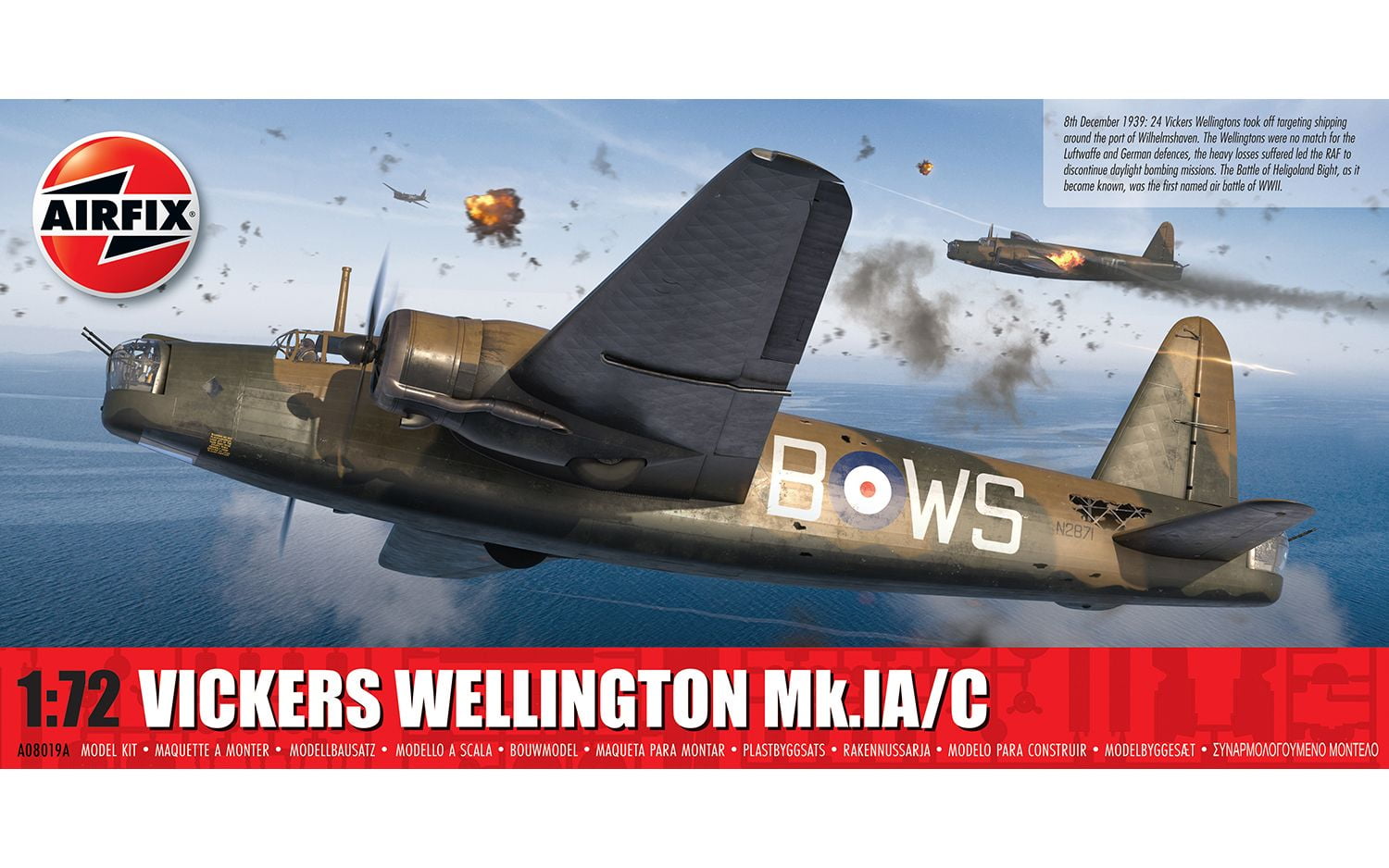 Eduard Vickers Wellington Mk.III (selbstklebend) in Farben vorgemal