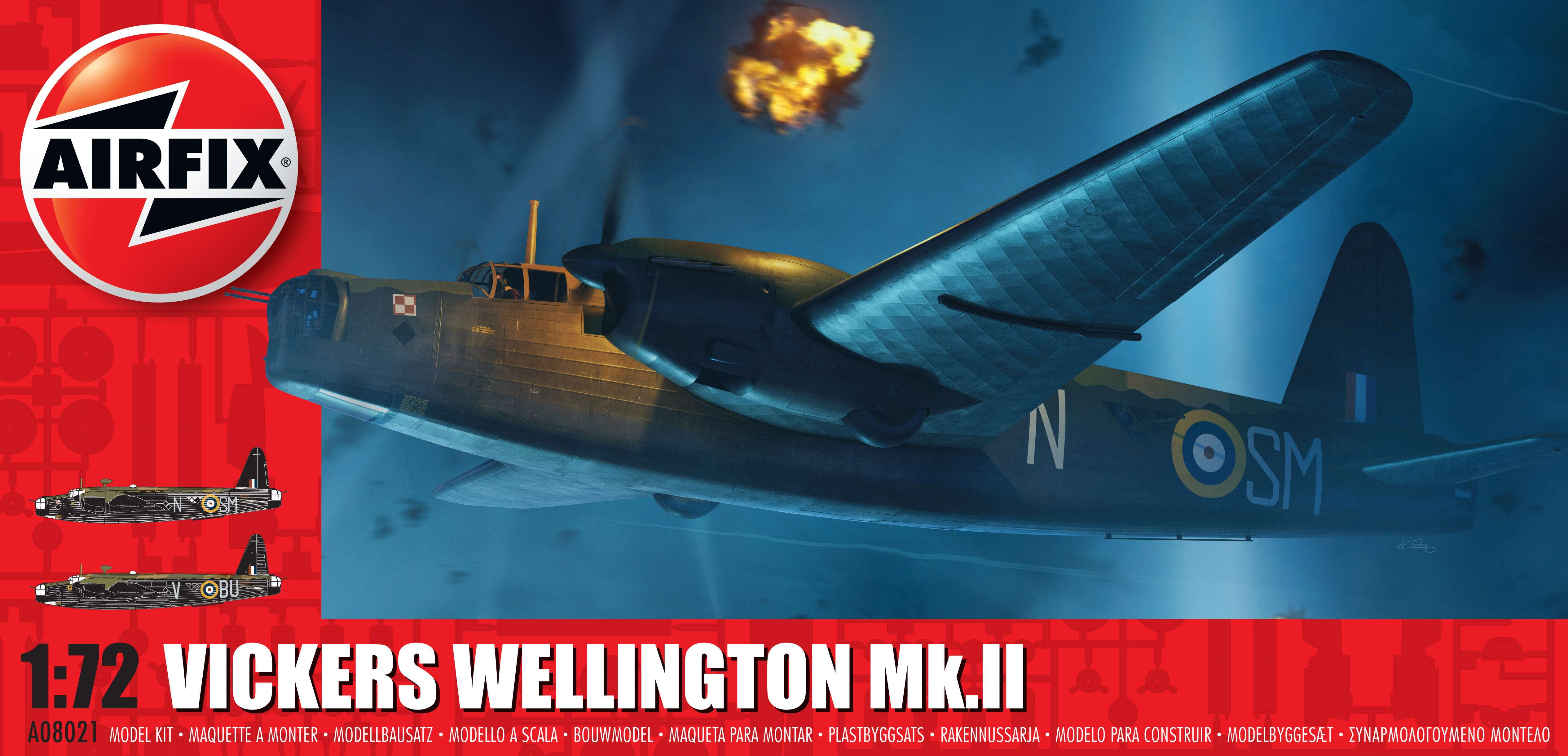 Airfix A08021 Vickers Wellington Mk. II New Plastic Model Building Kit