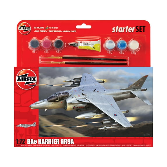 Airfix BAE Harrier GR9A - Large Starter Set New