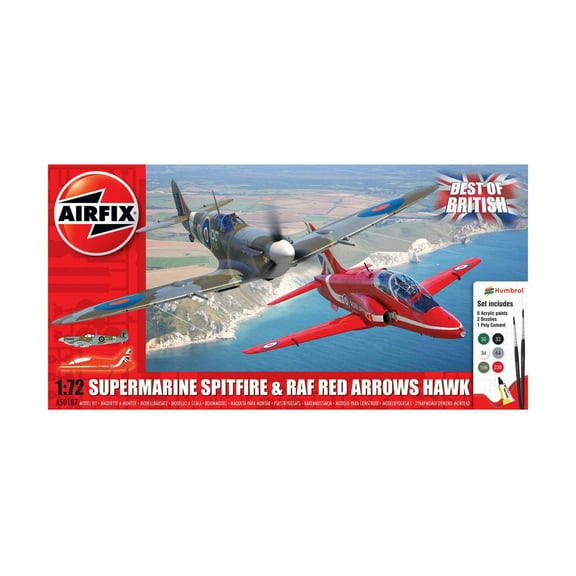Airfix Best of British - Supermarine Spitfire and Red Arrows Hawk New