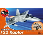Airfix Quickbuild Lockheed Martin F22 Raptor Jet Brick Building Plastic Model Kit J6005