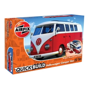 Airfix Quickbuild Volkswagen Camper Van Red Brick Building Plastic Model Kit J6017