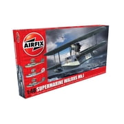 Level 3 Model Kit Supermarine Walrus Mk.I Aircraft with 3 Scheme Options 1/48 Plastic Model Kit by Airfix