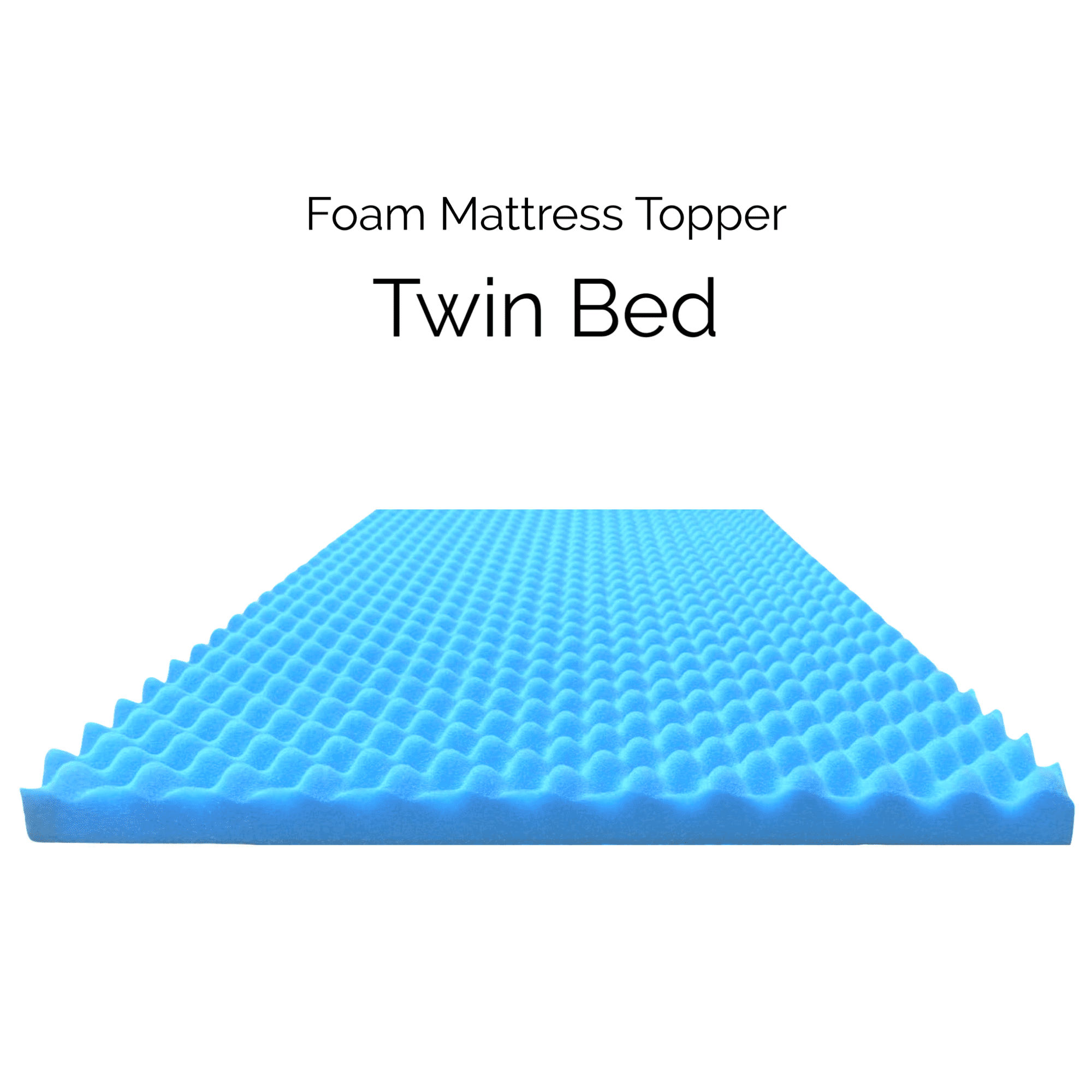 Airflow Mattress Topper 2 Hospital Size 33 x72 Egg Crate Foam convoluted mattress topper Hospital Size Mattress topper Hospital Bed Pad by Foam Global l Made In USA Walmart