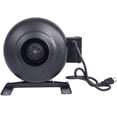 thumbnail image 1 of Airflow Noise-Free Design Durable Construction 64-Inch 203CFM Inline Duct Fan for Hydroponics, Basements, and Kitchens, 1 of 9