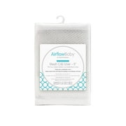 BreathableBaby AirflowBaby Mesh Crib Liner, 9" Anti-Bumper, Non-Padded - White