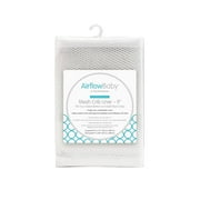 BreathableBaby AirflowBaby Mesh Crib Liner, 9" Anti-Bumper, Non-Padded - White
