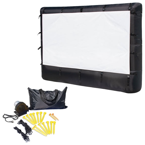 Airflowz 9.5' Inflatable Widescreen Movie Screen w/Blower & Carry Bag