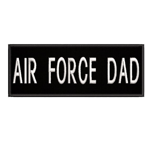 Airforce Dad Embroidered DIY Iron on or Sew-on Decorative Patch Badge Emblem Appliques Humor Saying Military Tactical Biker Emblem Series