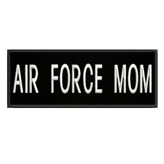 Airforce Mom Embroidered DIY Iron on or Sew-on Decorative Patch Badge Emblem Appliques Humor Saying Military Tactical Biker Emblem Series