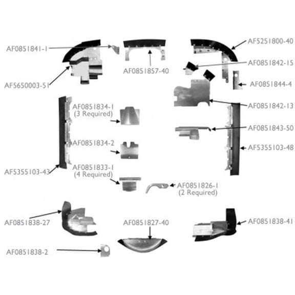 Airforms AF0851827-40 Baffle