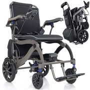 Vive Airframe Power Wheelchair   Lightweight Foldable Electric Mobility Chair, 42 lbs Ultra-Light Design, Magnesium Alloy Frame, Travel-Friendly