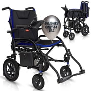 Vive Lightweight Electric Wheelchair for Adults, Foldable Carbon Fiber Power Wheelchair, Ultralight Portable Mobility Aid for Seniors, Compact Travel Design, 39 lbs