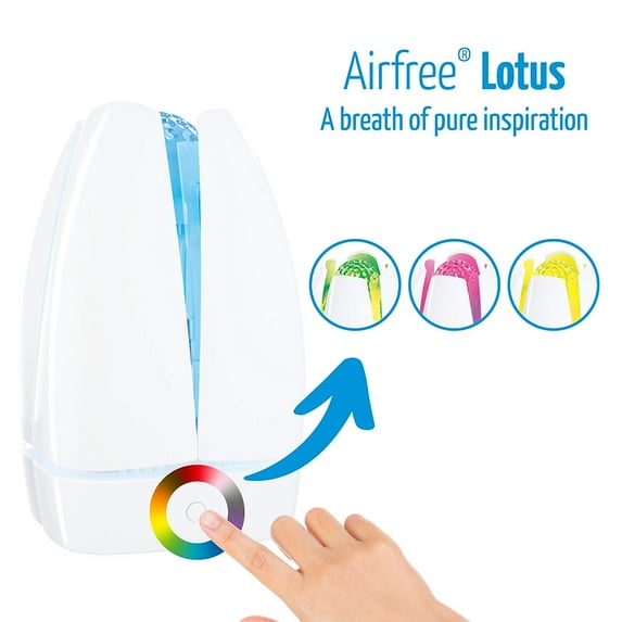 Airfree Lotus 650 Sq Ft Filterless Air Purifier, White