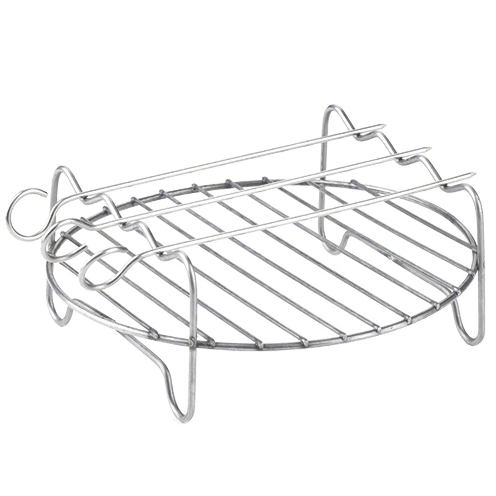 Airfryer Double Layer Rack Versatile Round Roasting Rack Grill Rack