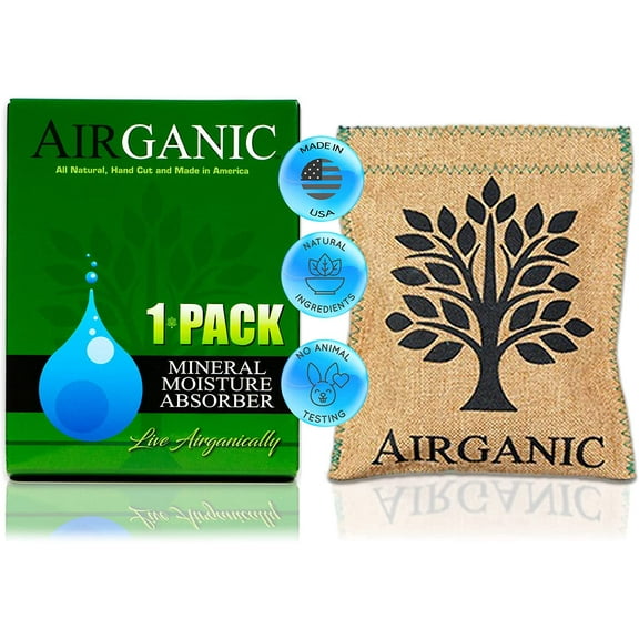 Airganic Natural Dehumidifier, Made in USA, Reusable Air Freshener, Soap Scent
