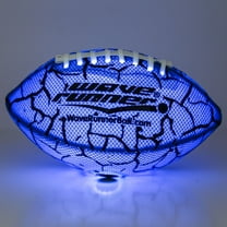 Wave Runner Glow in The Dark Junior Size Waterproof LED Football for Kids, Teens & Adults, Color-Changing Light Up Football with  Pump Included