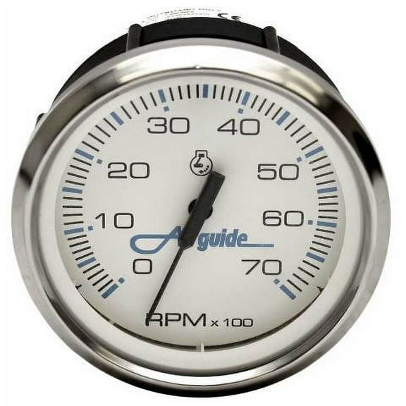 Airguide Boat Tachometer Gauge TC9086A | Faria Chesapeake White Series