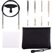 Airgun Cleaning Kit .177 Cal & .22 Cal with Cotton Mop Nylon Brushes Flex Cable