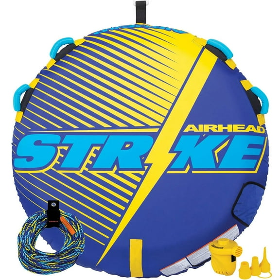 Airhead Airhead Strike Towable Kit w/ Rope & Pump, 1 Rider
