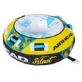thumbnail image 1 of Airhead Blast Towable Tube for Boating, Heavy-Duty Nylon, Blue/Yellow, 1 of 15
