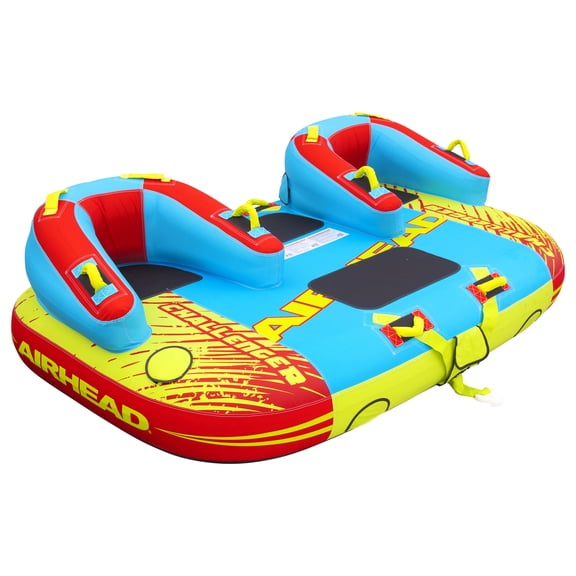 Airhead Challenger 3-Person Towable Tube, 840D Nylon, 12 Handles, Kwik-Connect, 510 lb