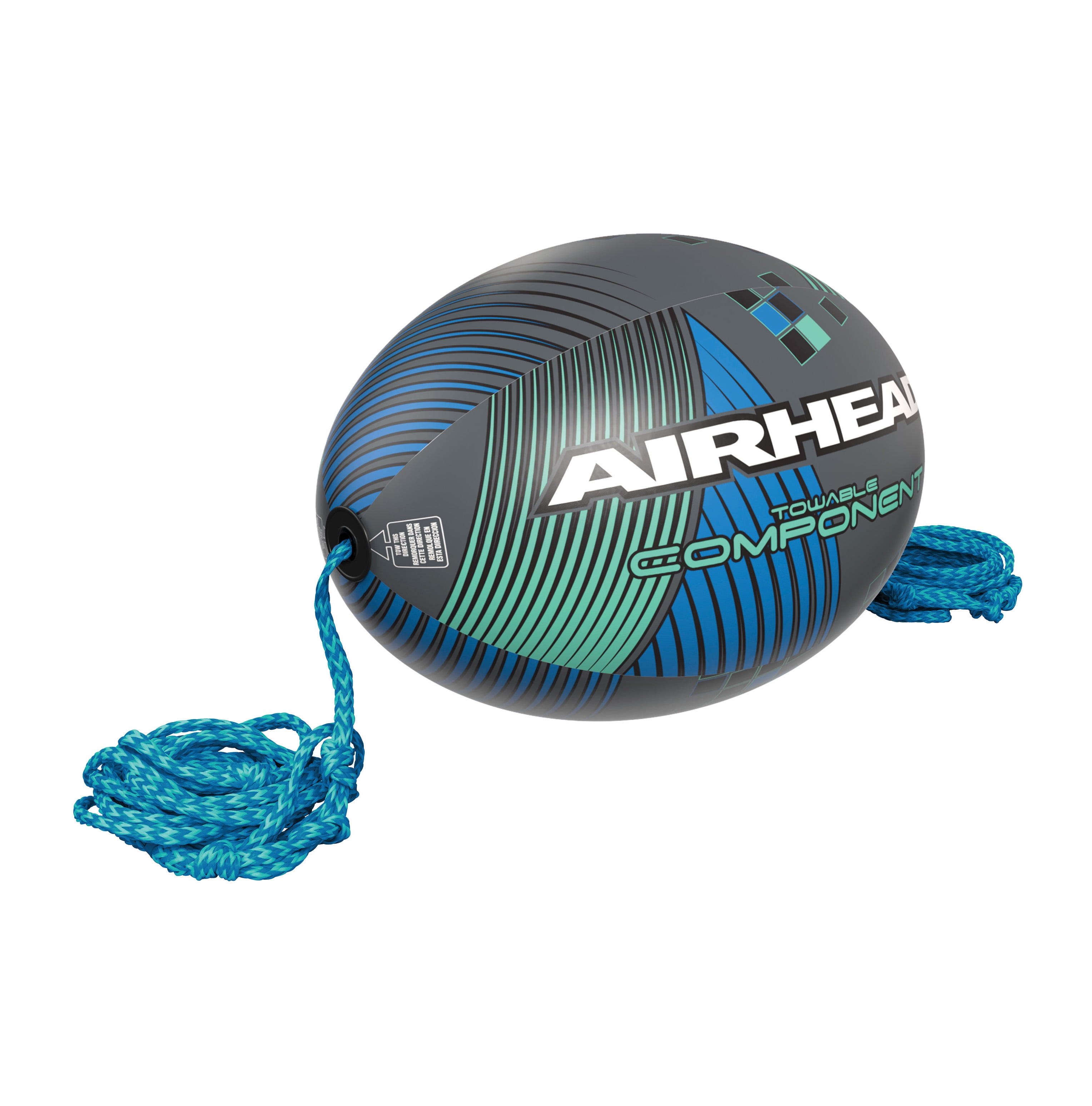 Airhead Component Booster Ball for 1-4 Rider Towables, 60 Foot Tow Rope ...