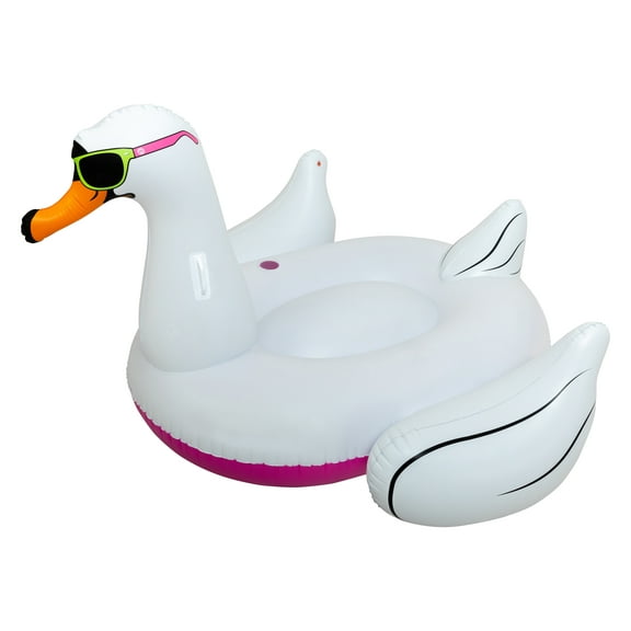 Airhead Cool Swan Pool Float, White