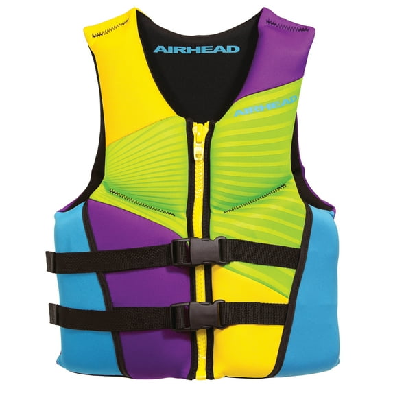 Airhead GNAR Kwik-Dry Neolite Flex Life Vest, Youth, Multicolor