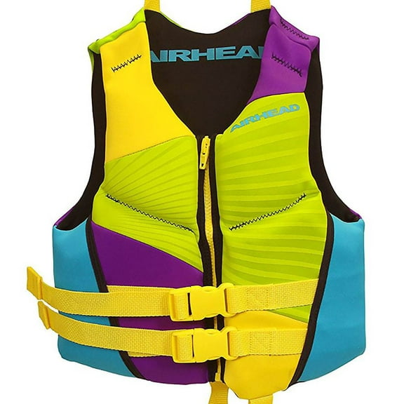 Airhead Gnar Neolite Kwik-Dry Zippered Life Jacket Vest for Children, 30-50 lb