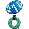 thumbnail image 1 of Airhead Hydro-X 3 Person Nylon Towable Tube and  Airhead 60 ft UV Resistant 4-Rider Tow Rope for Towable Tubes, Green, 1 of 3