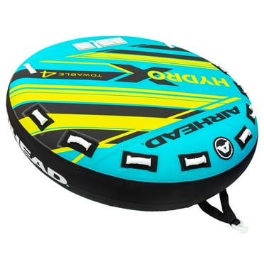 Airhead Hydro X 4-Person Towable Tube for Boating, 100" Deflated Size, Max Capacity 680 lbs