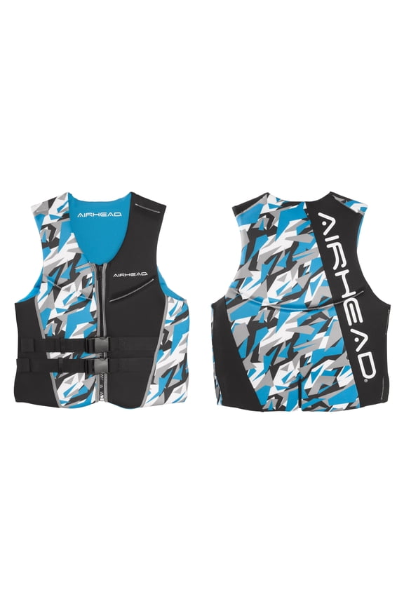 Neolite Men's Life Jacket, Kwik-Dry Tech, Medium, Camo Cool Blue