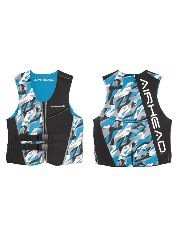 Neolite Men's Life Jacket, Kwik-Dry Tech, XL, Camo Cool Blue
